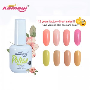 kamayi New Almond Blossom Color Gel Vernis à Ongles Vernis 3 Étapes Uv Gel
