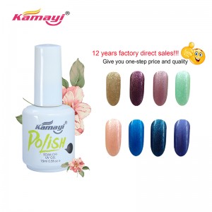 Kamayi Nail Products In USA échantillon gratuit vernis à ongles en gel UV Flacon de gel noir 15 ml