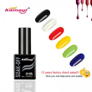 Kamayi Chine Fabricant 72 Couleurs LED Gel Naturel Vernis Soak Off Gel Couleur Private Label UV Gel Vernis À Ongles